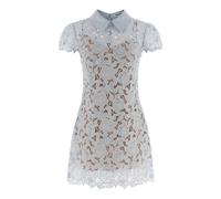 Self Portrait, ,Dresses ,Donna ,Blu ,XS Mini abito in pizzo Guipure