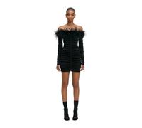Self Portrait - Feather Viscose Knit Mini Dress - - Dresses - Donna - Nero - S