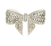 Self Portrait - Fermaglio per capelli a fiocco con cristalli - - Accessories - Donna - Bianco - ONE SIZE