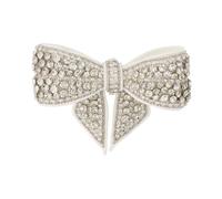 Self Portrait - Fermaglio per capelli a fiocco con cristalli - - Accessories - Donna - Bianco - ONE SIZE