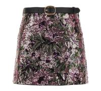 Self Portrait - Floral Sequin Mini Skirt - - Skirts - Donna - Rosa - 2XS