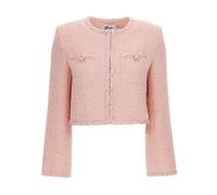 Self Portrait - Giacca Bouclé - - Jackets - Donna - Rosa - S