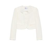 Self Portrait - Giacca con Colletto in Pizzo Bouclé - - Jackets - Donna - Bianco - XS