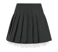 Self Portrait - Gonna corta a pieghe - - Skirts - Donna - Grigio - S