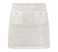 Self Portrait - Gonna Corta con Paillettes per Donne - - Skirts - Donna - Bianco - L