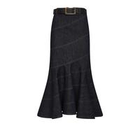 Self Portrait - Gonna Midi in Denim con Cintura - - Skirts - Donna - Blu - M