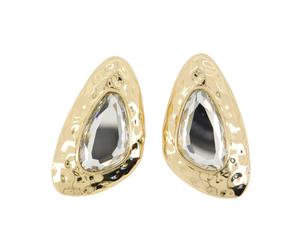 Self Portrait - Hammered Earrings - - Accessories - Donna - Giallo - ONE SIZE