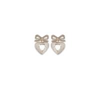 Self-Portrait Heart shaped bow Earrings - One Size