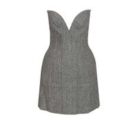 Self Portrait - Herringbone Bandeau Mini Dress - - Dresses - Donna - Grigio - M