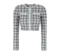 Self Portrait, ,Jackets ,Donna ,Blu ,M Cardigan con motivo a quadri