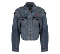 Self Portrait, ,Jackets ,Donna ,Blu ,S Giacca in denim con strass