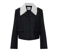 Self Portrait, ,Jackets ,Donna ,Grigio ,S Blazer con Colletto Staccabile