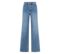 Self Portrait, ,Jeans ,Donna ,Blu ,W24 Jeans dritti in denim con strass