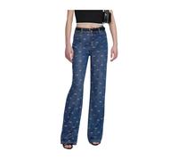 Self Portrait, ,Jeans ,Donna ,Blu ,W27 Jeans Leggeri con Fiocchi Decorativi