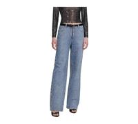 Self Portrait, ,Jeans ,Donna ,Blu ,W28 Jeans a gamba dritta effetto coccodrillo