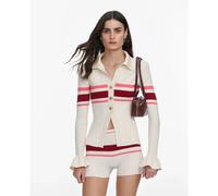 Self Portrait, ,Knitwear ,Donna ,Multicolore ,L Cardigan in Maglia a Coste
