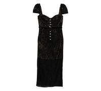 Self Portrait - Lace Button Midi Dress - - Dresses - Donna - Nero - M