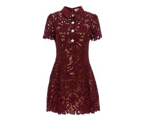 Self Portrait - Lace Mini Dress - - Dresses - Donna - Rosso - 2XS