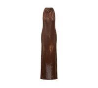 Self Portrait - Maxi Abito con Strass e Schiena a Vogatore - - Dresses - Donna - Marrone - S