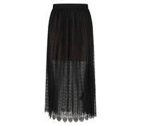 Self Portrait - Midi Gonna in Organza e Pizzo - - Skirts - Donna - Nero - S