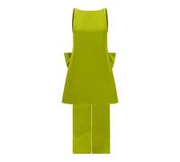 Self Portrait - Mini abito in raso con fiocco - - Dresses - Donna - Verde - 2XS