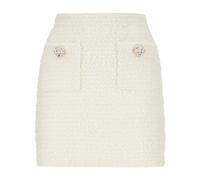Self Portrait - Mini Gonna a Maglia Testurizzata - -Skirts -Donna -Bianco -L