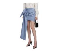 Self Portrait - Mini Gonna con Laccetti - - Skirts - Donna - Blu - M