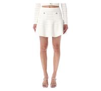 Self Portrait - Minigonna in maglia pointelle - - Skirts - Donna - Bianco - M