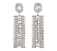 Self Portrait - Multi Crystal Earrings - - Accessories - Donna - Grigio - ONE SIZE