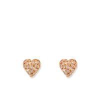 Self Portrait, ,Accessories ,Donna ,Giallo ,ONE SIZE Orecchini a Cuore Decorati