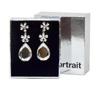 Self Portrait - Orecchini Floreali con Cristalli - - Accessories - Donna - Bianco - ONE SIZE