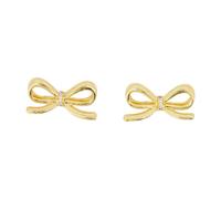 Self Portrait - Orecchini in Metallo Dorato a Fiocco per Donne - - Accessories - Donna - Giallo - ONE SIZE