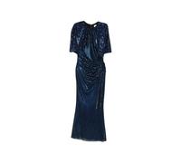 Self Portrait - Pf26-054M-N Abito con Mantella di Strass - - Dresses - Donna - Blu - S