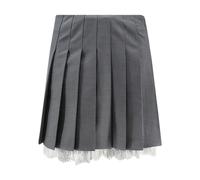 Self Portrait - Pf26 Pleated Mini Skirt - - Skirts - Donna - Grigio - M
