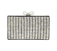 Self Portrait - Pochette in Raso con Cristalli - - Bags - Donna - Grigio - ONE SIZE
