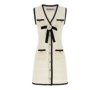 Self Portrait - Pointelle Knit Mini Dress - - Dresses - Donna - Beige - M