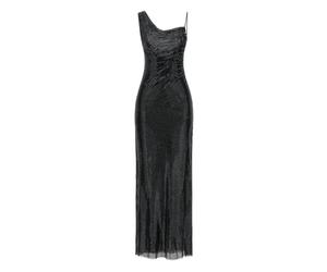 Self Portrait - Rhinestone Draped Maxi Dress - - Dresses - Donna - Nero - XS