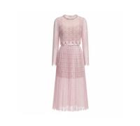 Self Portrait - Rs26-172M-P Midi Dress - - Dresses - Donna - Rosa - XS