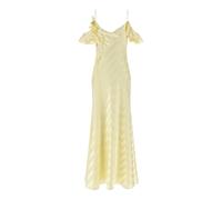 Self Portrait - Satin Striped Maxi Dress - - Dresses - Donna - Giallo - S