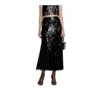 Self Portrait - Sequin Midi Skirt - - Skirts - Donna - Nero - XS