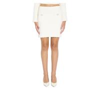 Self Portrait, ,Skirts ,Donna ,Beige ,M Mini Gonna Lavorata a Maglia