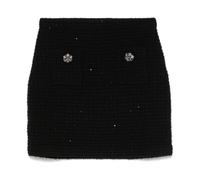 Self Portrait, ,Skirts ,Donna ,Nero ,L Mini gonna in maglia testurizzata