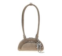 Self Portrait - Suede Mini With Charm Shoulder Bag - - Bags - Donna - Grigio - ONE SIZE