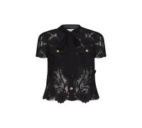 Self Portrait - Top con collo in pizzo - - Blouses & Shirts - Donna - Nero - XS