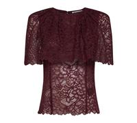 Self Portrait - Top con mantella in pizzo - - Blouses & Shirts - Donna - Rosso - S
