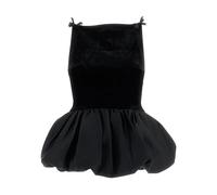 Self Portrait - Top con Orlo a Bolla in Velluto - - Tops - Donna - Nero - M