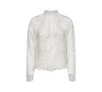 Self Portrait - Top con volant in pizzo sangallo - - Blouses & Shirts - Donna - Bianco - M