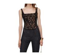 Self Portrait - Top Corsetto in Pizzo - - Tops - Donna - Nero - S