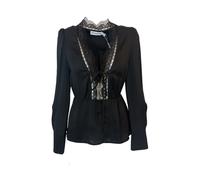Self Portrait - Top Nero con Set Maschera da Notte - - Blouses & Shirts - Donna - Nero - S