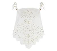 Self Portrait - Top ricamato in cotone - - Tops - Donna - Bianco - S